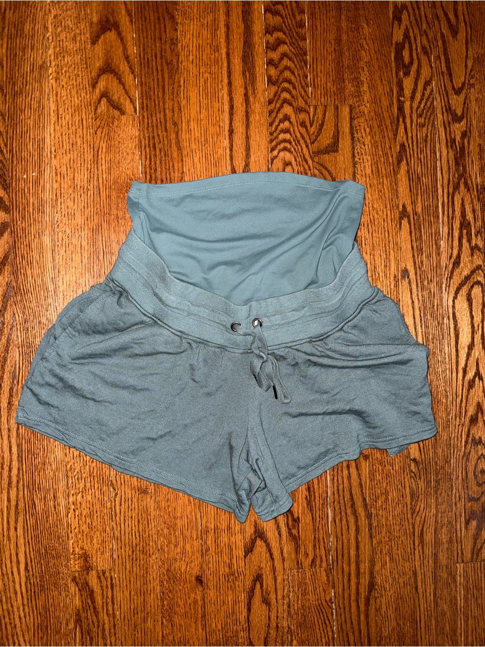 Threads 4 Thought Maternity Lounge Shorts - Slate Blue Green